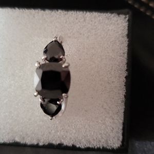 Black quartz Ring